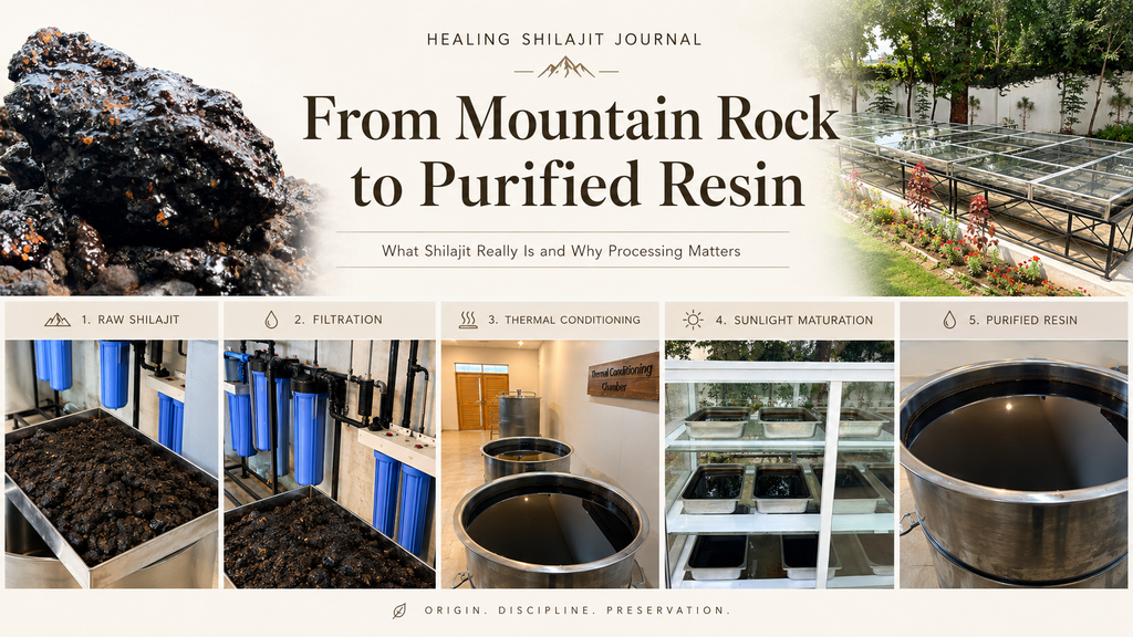 From Mountain Rock to Purified Resin: What Shilajit Really Is and Why Processing Matters