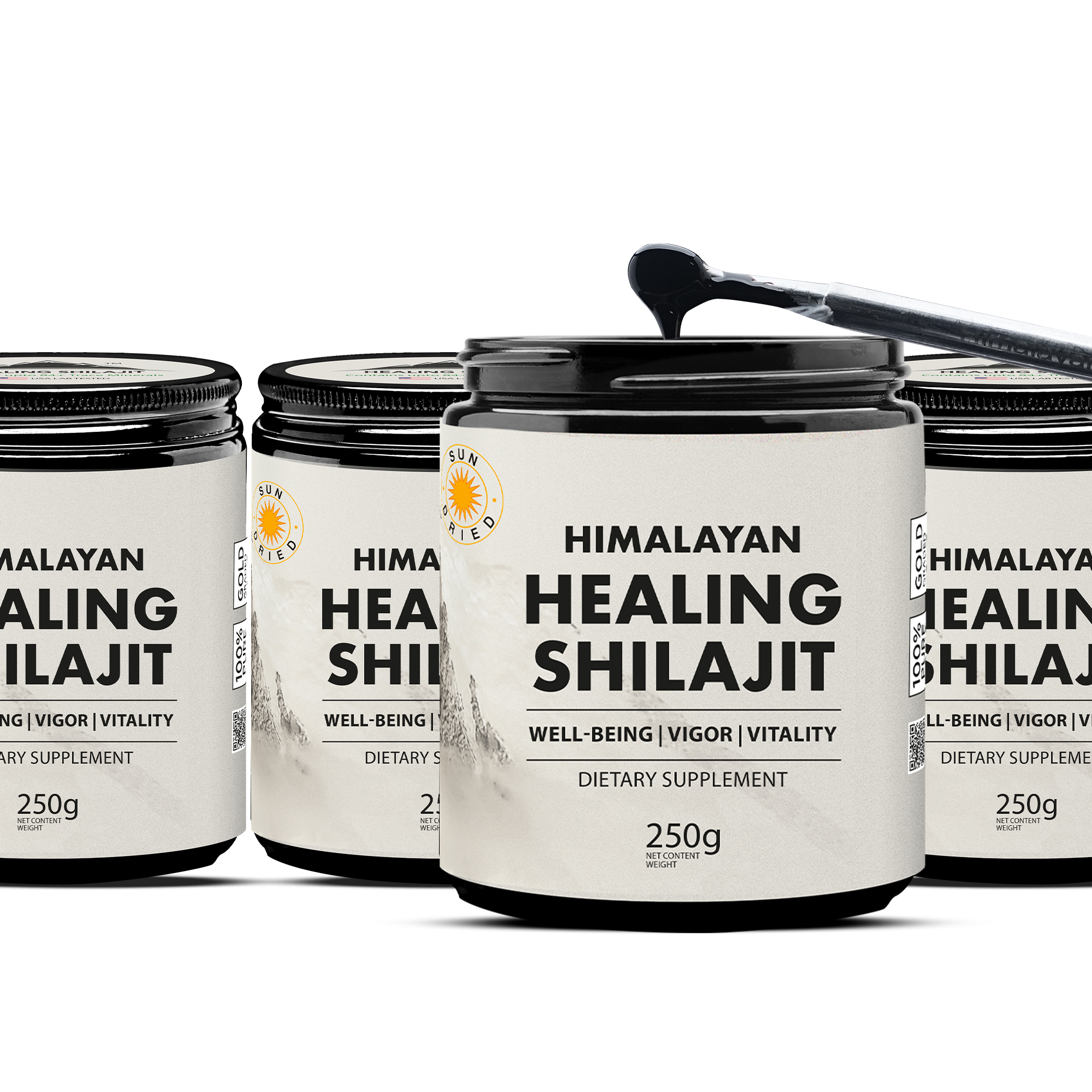Healing Shilajit™ Gold Grade Resin 1000g – Authentic Himalayan Shilajit Resin Healing Shilajit