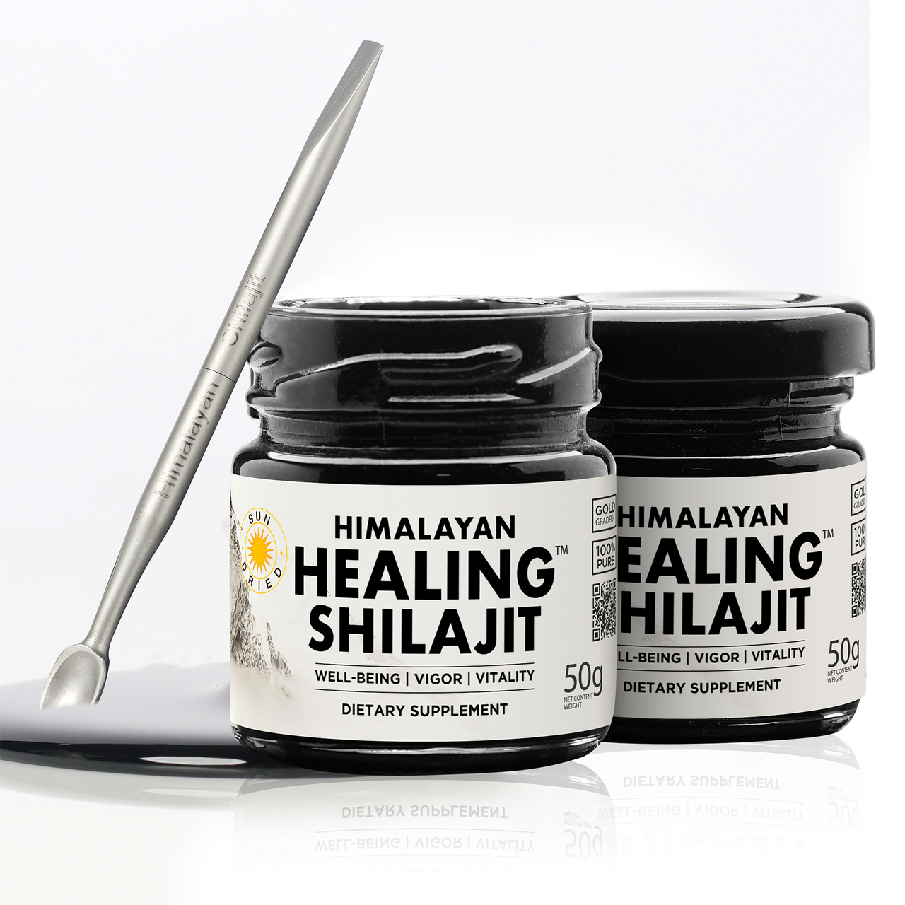 Healing Shilajit™ Gold Grade Resin - Authentic Himalayan Shilajit Resin
