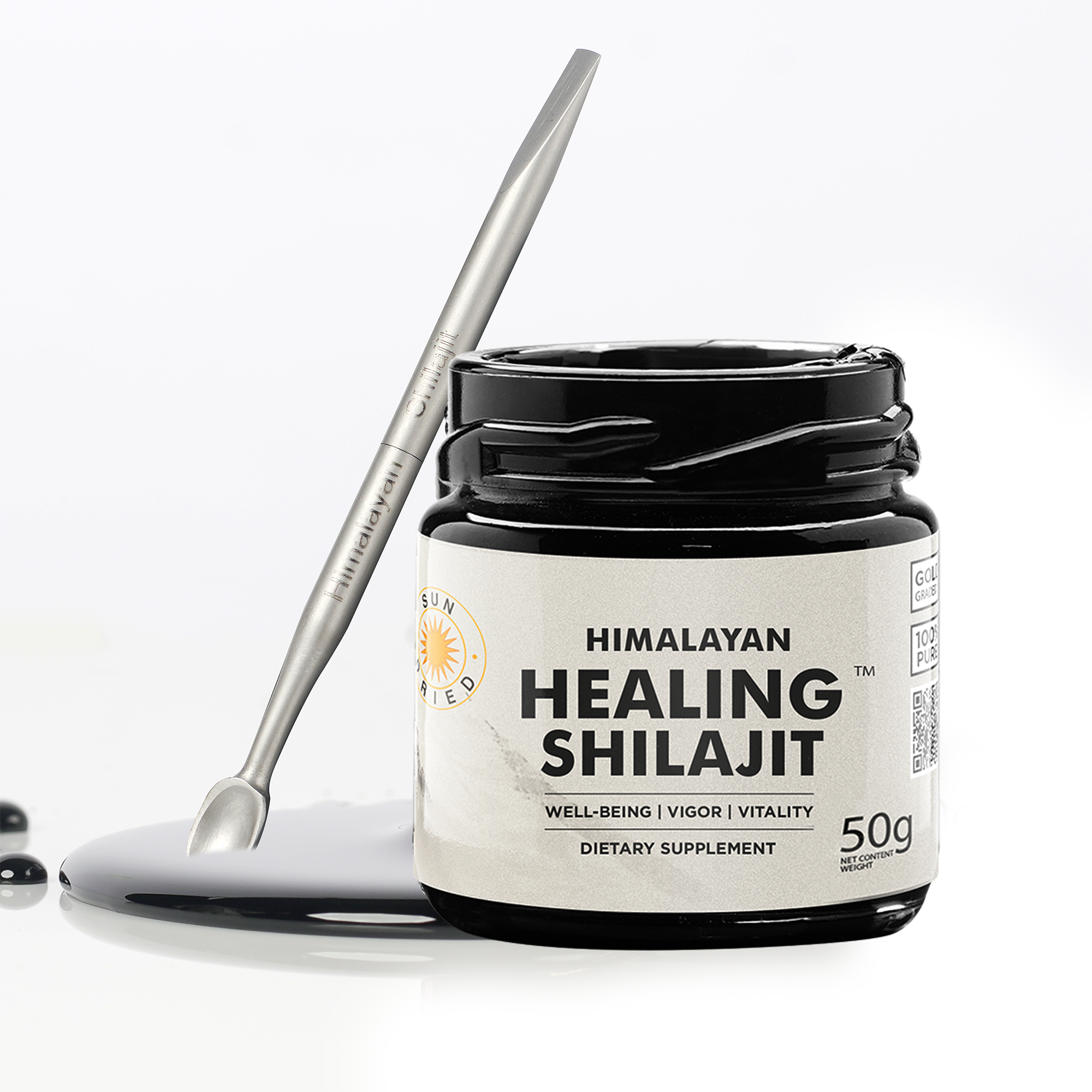 Healing Shilajit™ Gold Grade Resin - Authentic Himalayan Shilajit Resin