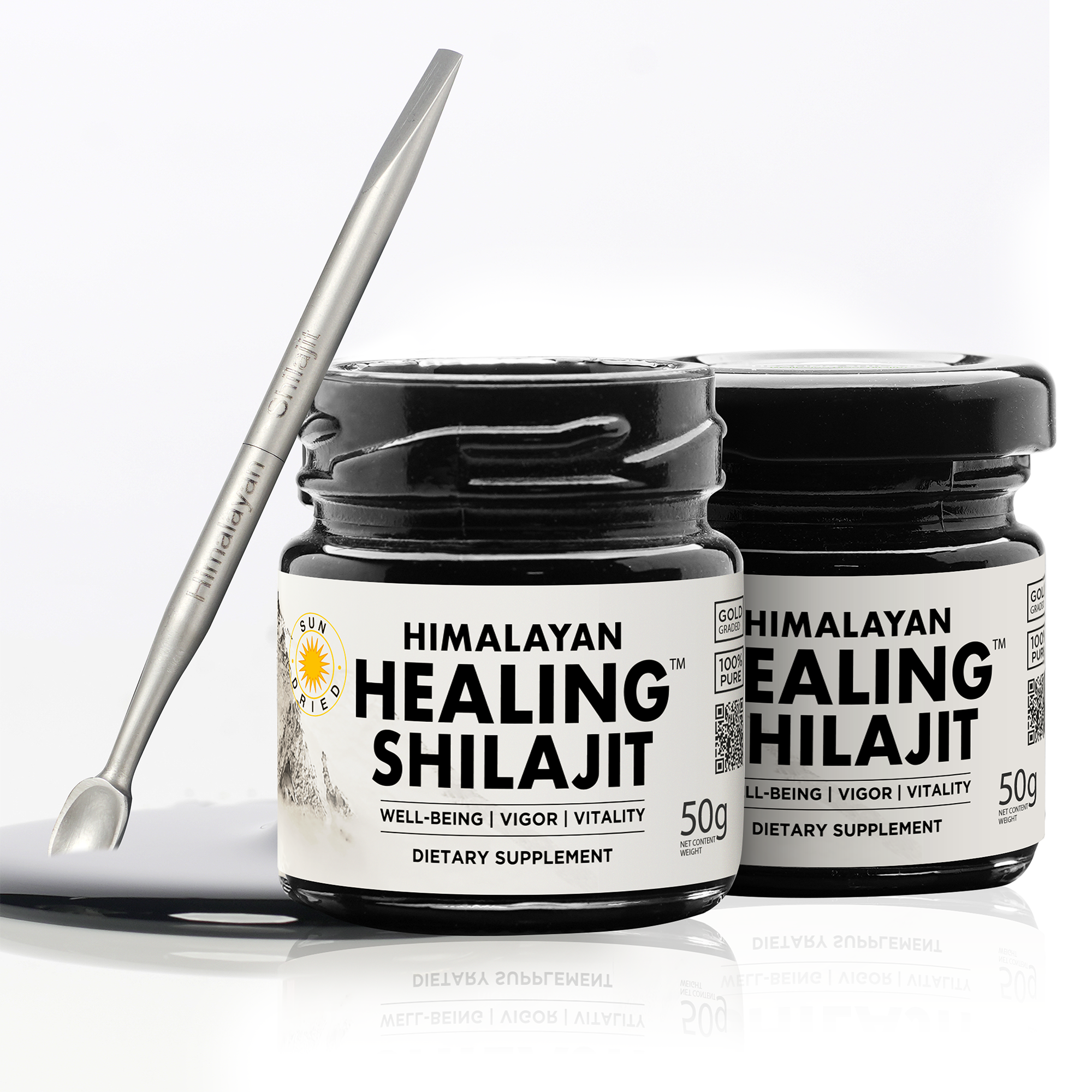 Healing Shilajit™ Gold Grade Resin 100g Authentic Himalayan Shilajit Resin