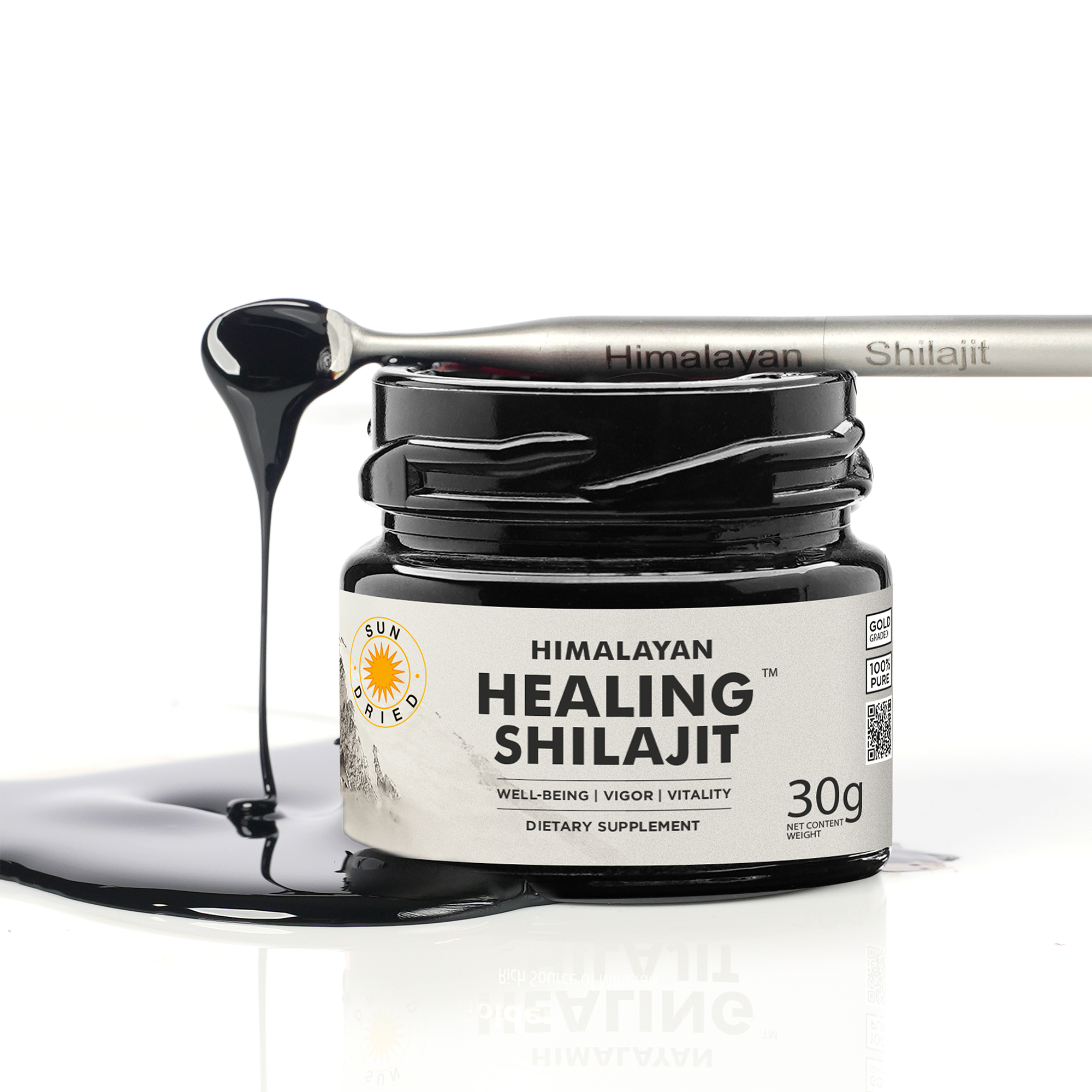 Healing Shilajit™ Gold Grade Resin 30g Authentic Himalayan Shilajit Resin