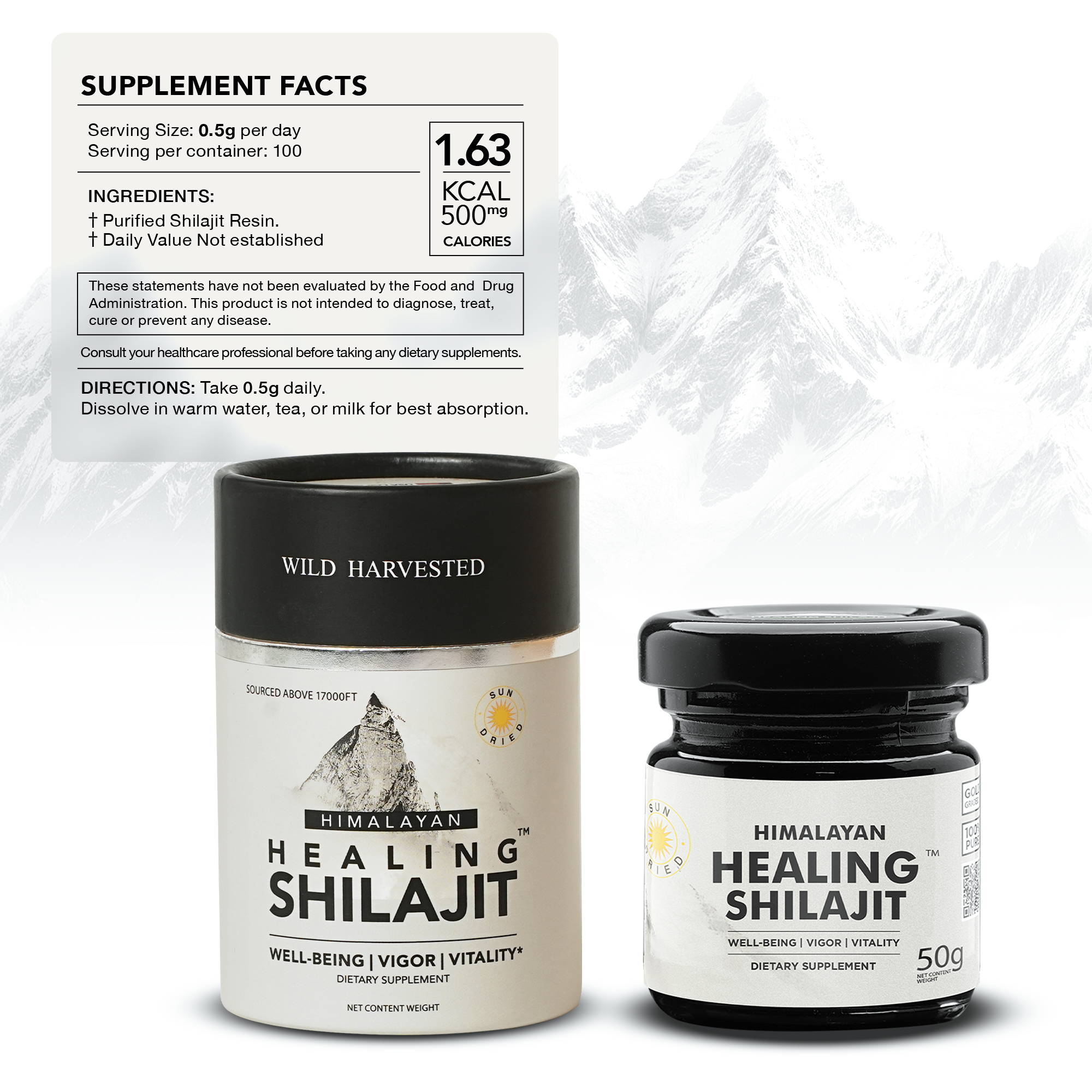 Healing Shilajit™ Gold Grade Resin - Authentic Himalayan Shilajit Resin