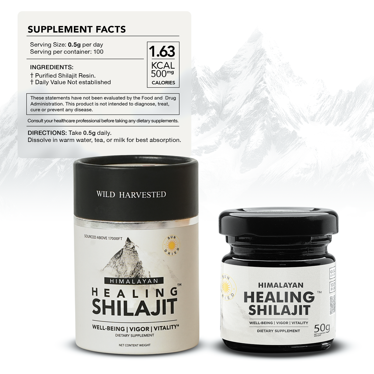 Healing Shilajit™ Gold Grade Resin - Authentic Himalayan Shilajit Resin
