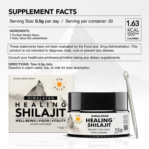 Healing Shilajit™ Gold Grade Resin - Authentic Himalayan Shilajit Resin