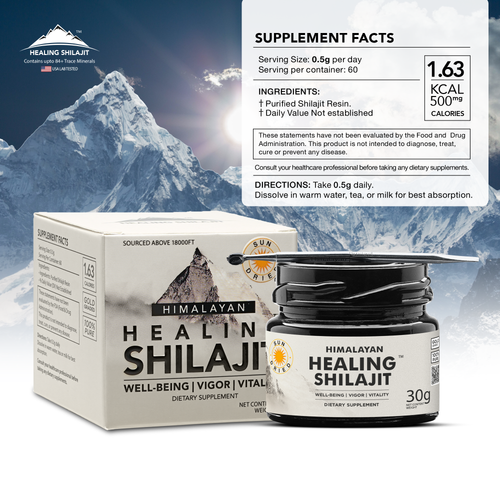 30g Shiljait Resin | 60 Servings