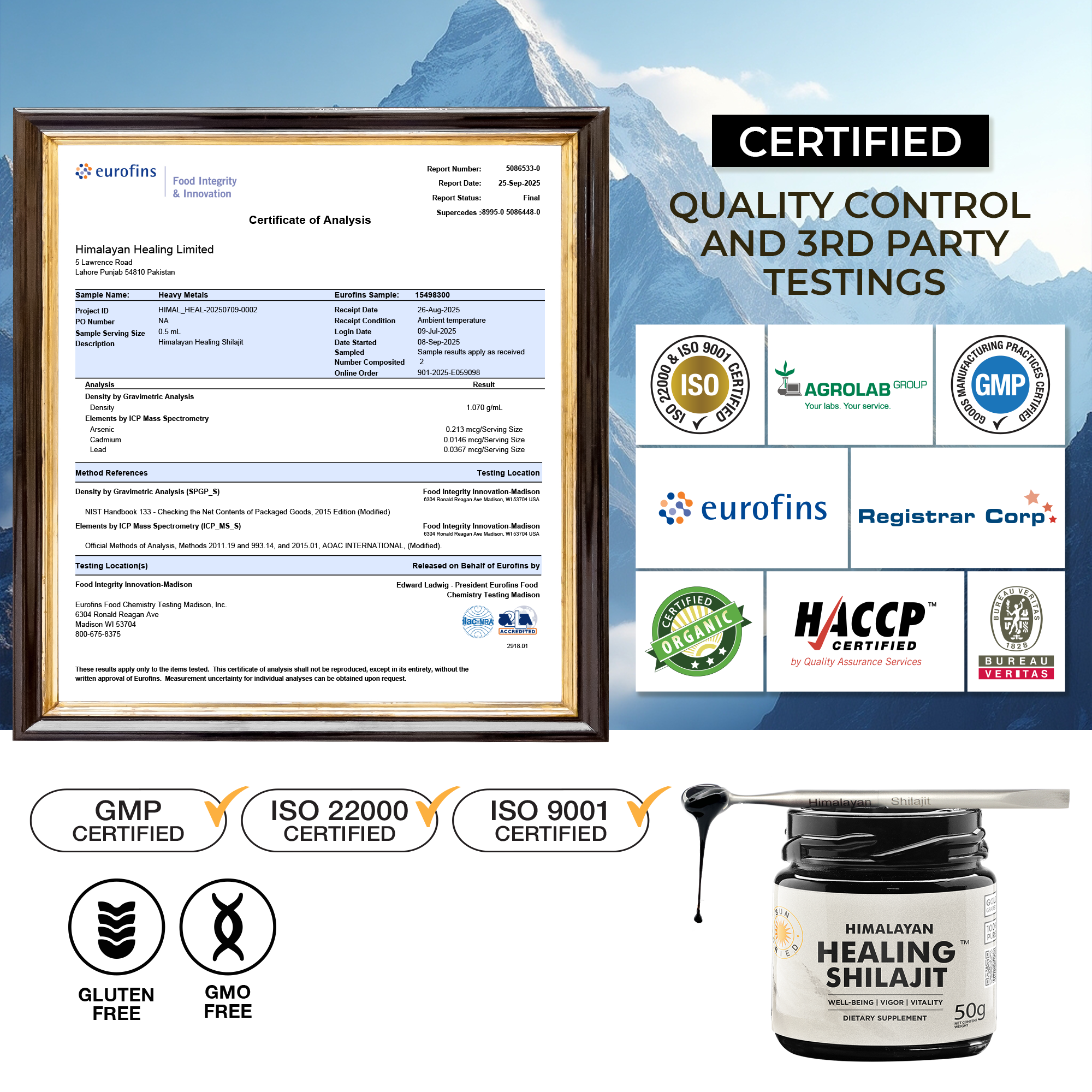Healing Shilajit™ Gold Grade Resin 50g - Authentic Himalayan Shilajit Resin