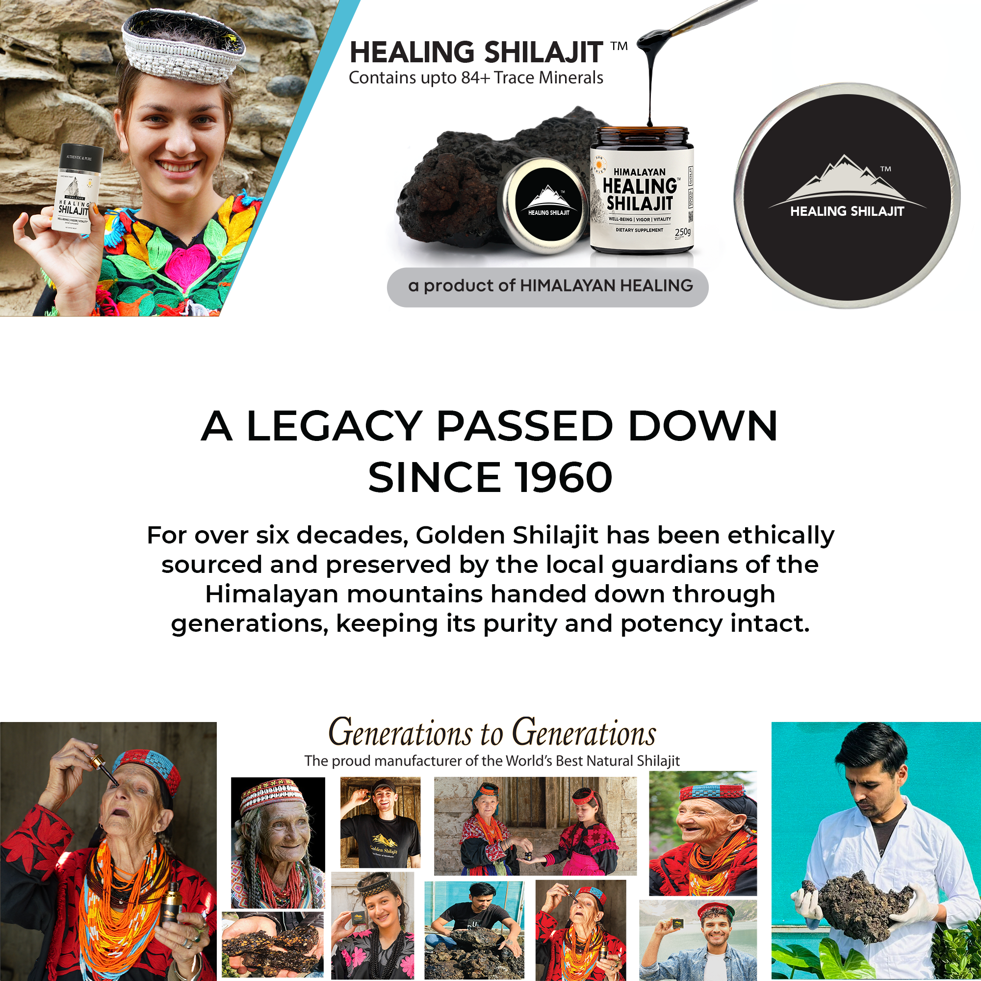 Healing Shilajit™ Gold Grade Resin 1000g – Authentic Himalayan Shilajit Resin