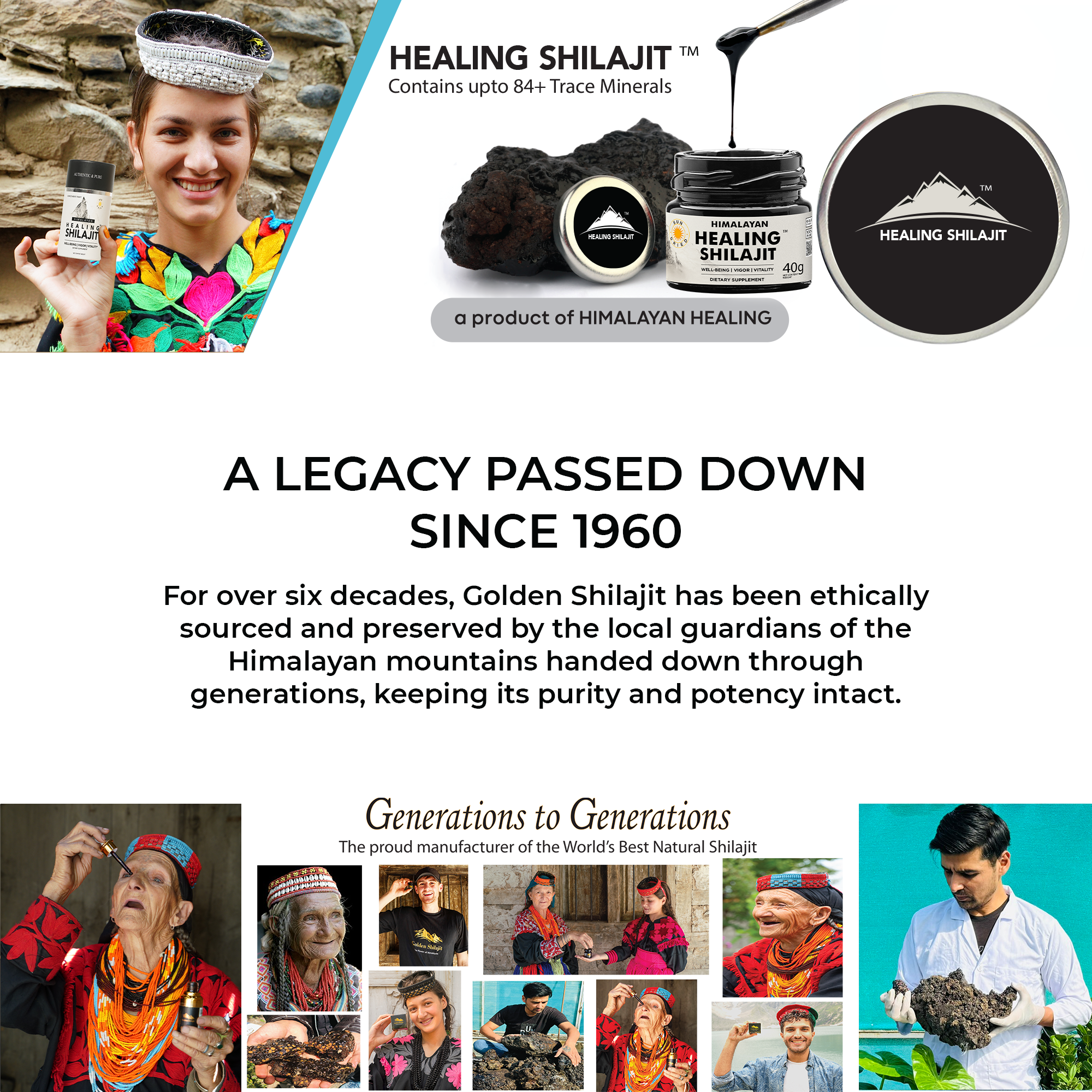 Healing Shilajit™ Gold Grade Resin 80g Authentic Himalayan Shilajit Resin