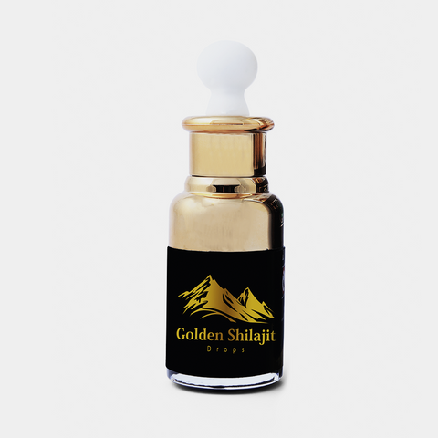 Golden Liquid Shilajit Drops - Premium And Finest Healing Shilajit Liquid Drops From Himalayas, Authentic, Pure, and Lab Tested -  Healing Shilajit