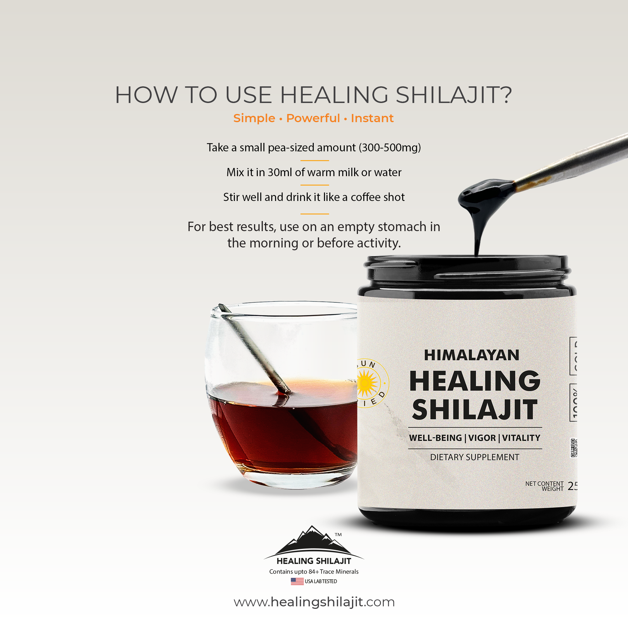 500g Shilajit Resin | 1000 Servings