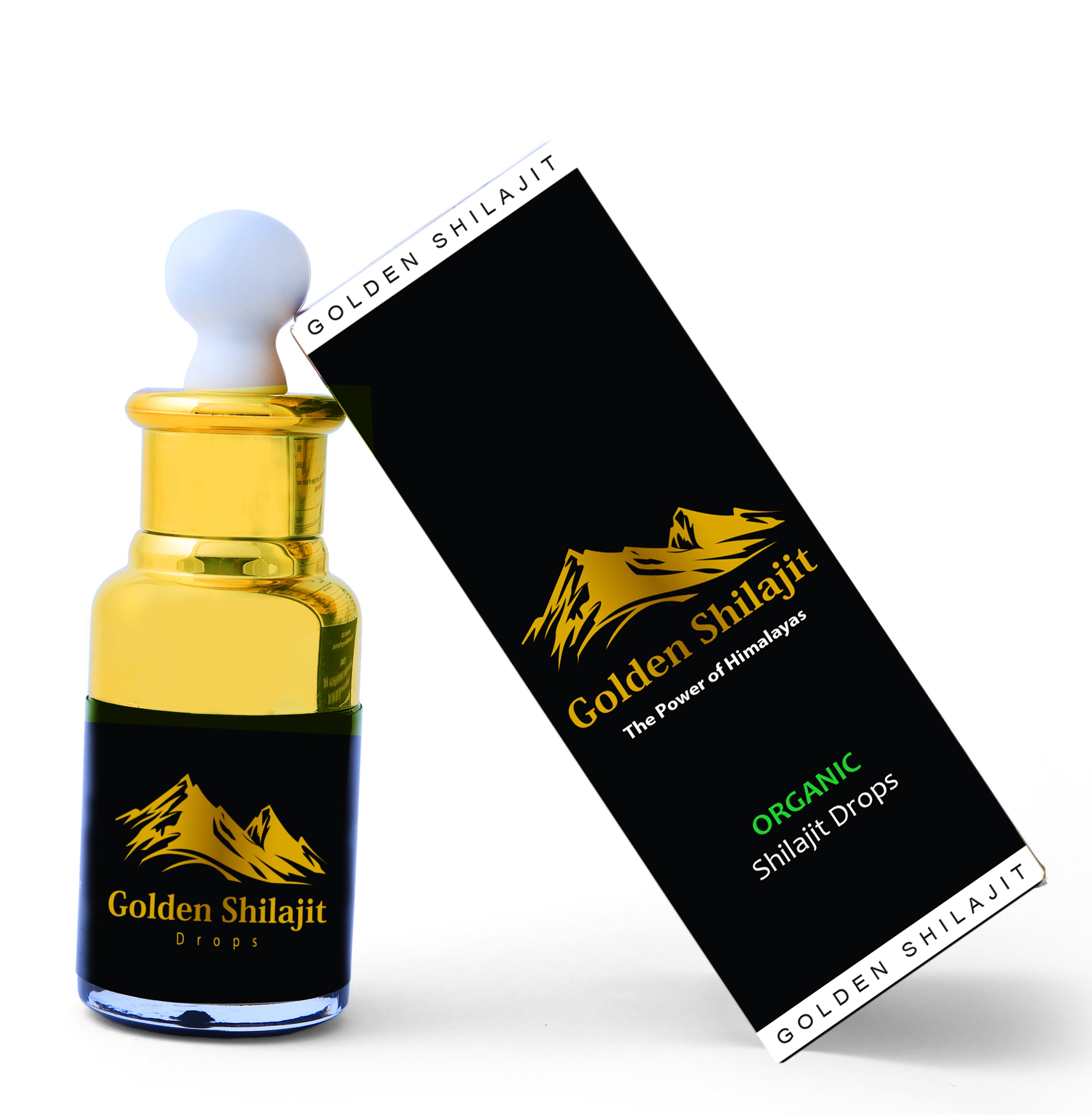 Golden Liquid Shilajit Drops - Premium And Finest Healing Shilajit Liquid Drops From Himalayas, Authentic, Pure, and Lab Tested -  Healing Shilajit