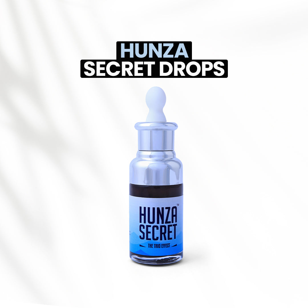 Hunza Drops - The Secret Of Hunza With Multi Natural Minerals Complex 100% Natural Mineral From Pure Himalayas - Healing Shilajit