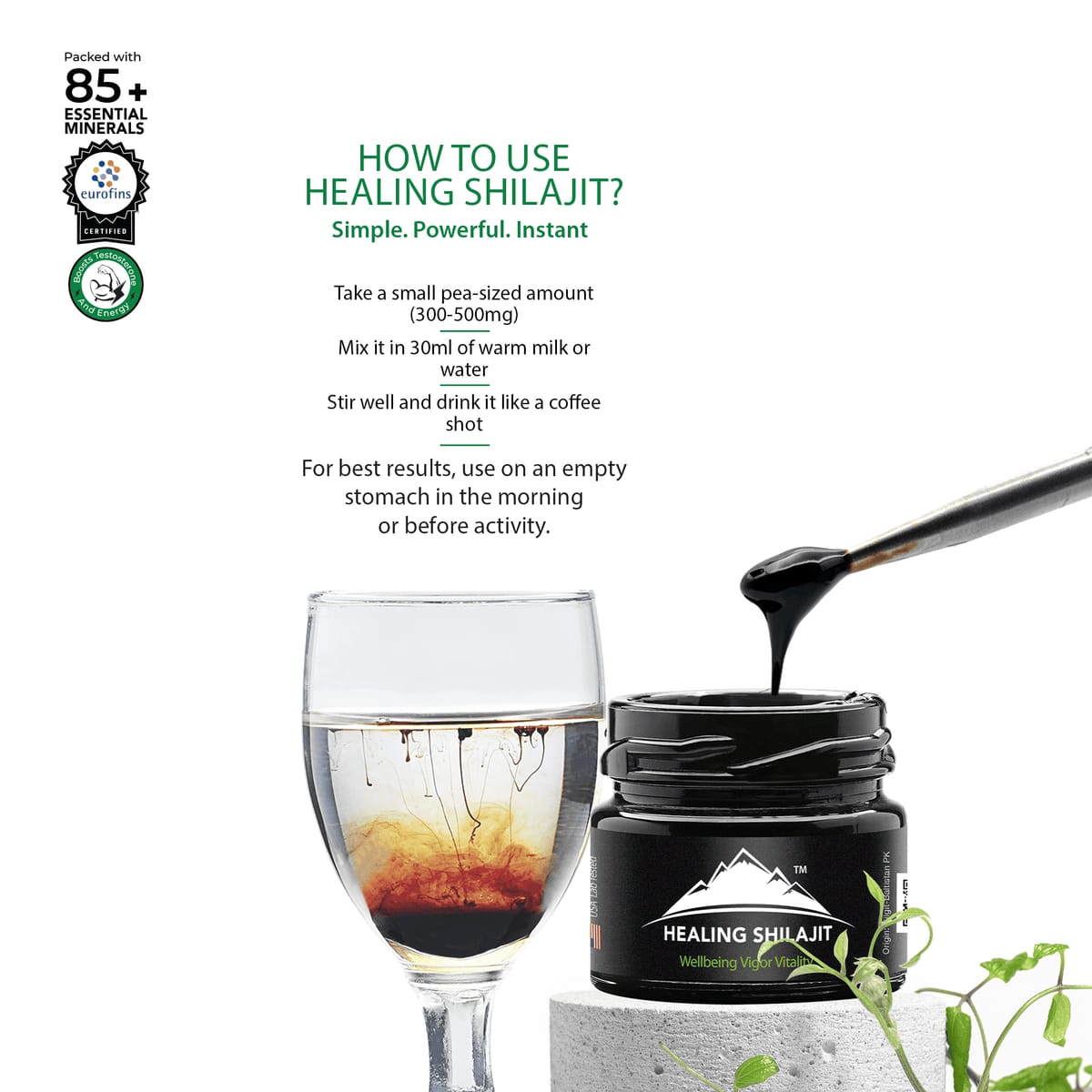 Shilajit Resin – 30g | 60 Servings | Natural Dietary Supplement
