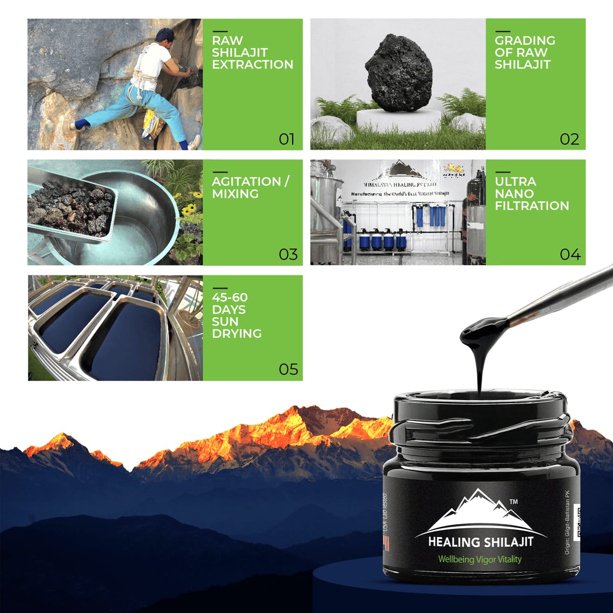 Shilajit Resin – 30g | 60 Servings | Natural Dietary Supplement