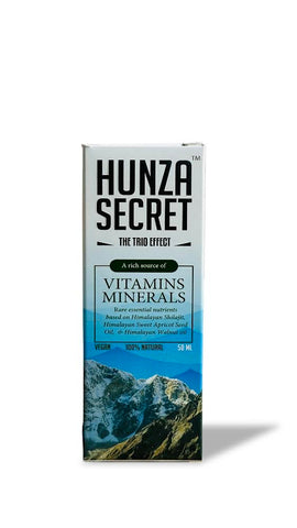 Hunza Drops - The Secret Of Hunza With Multi Natural Minerals Complex 100% Natural Mineral From Pure Himalayas - Healing Shilajit