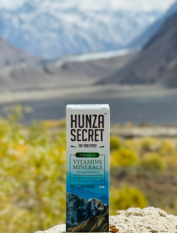 Hunza Drops - The Secret Of Hunza With Multi Natural Minerals Complex 100% Natural Mineral From Pure Himalayas - Healing Shilajit